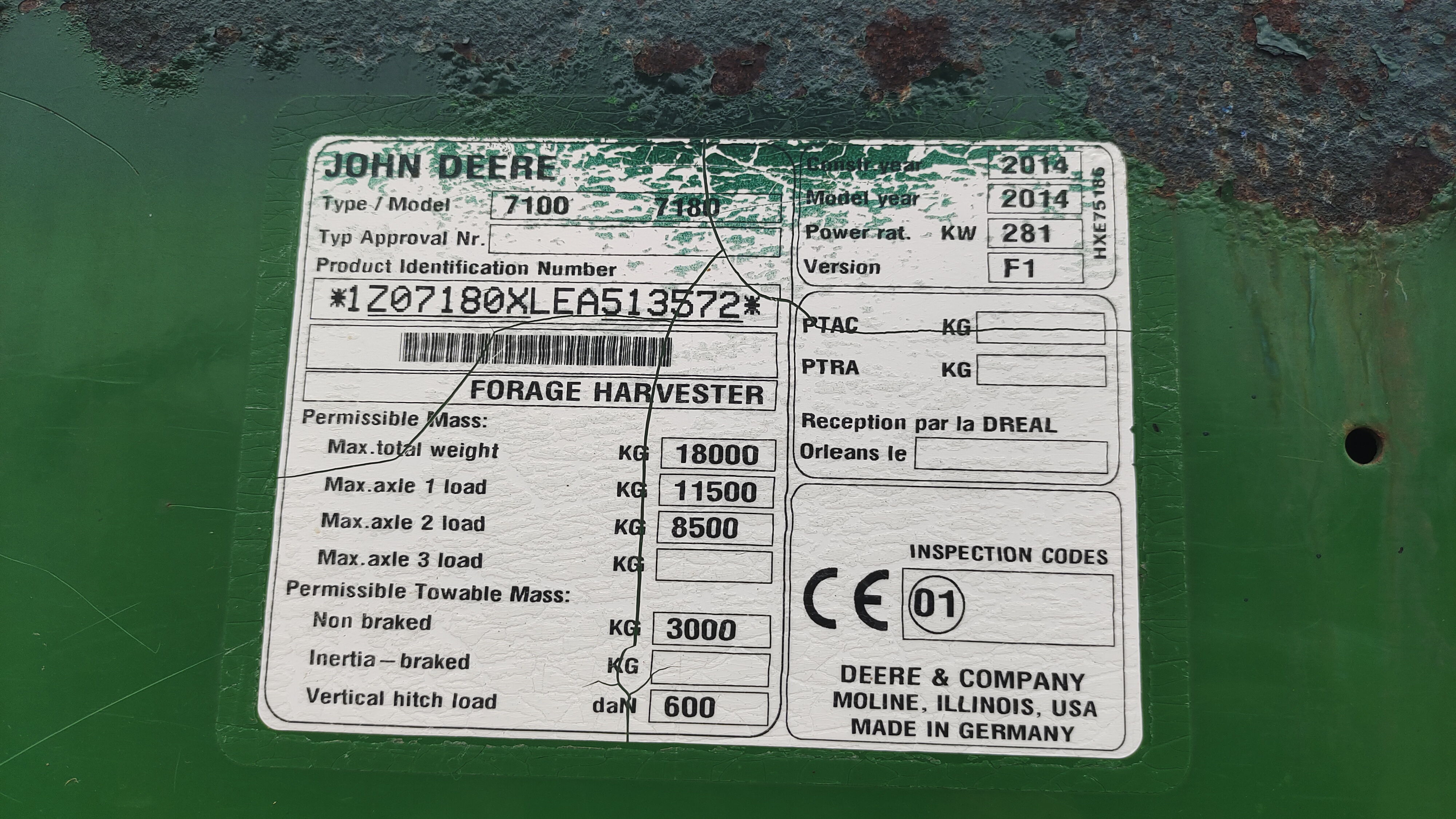 转让2014年迪尔deere7180青贮机青储机(图7)